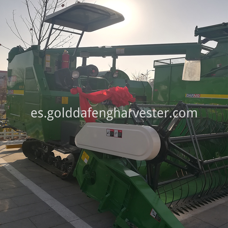 Automatic unloading grain rice combine harvester 